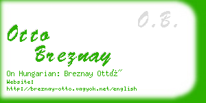 otto breznay business card